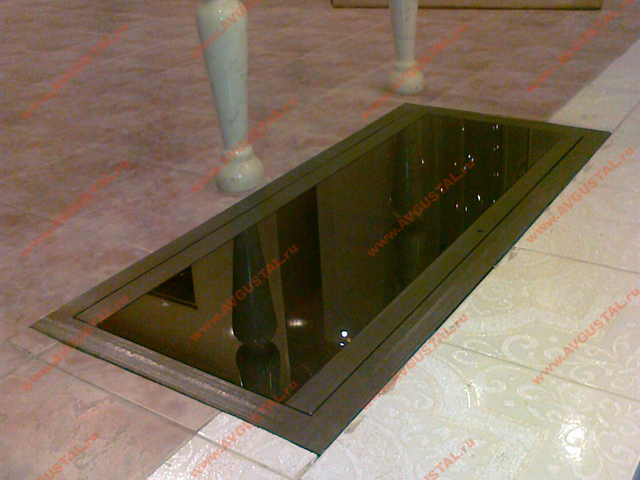 люк в полу со стеклом размеры